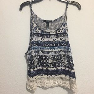 Forever 21 boho tank top